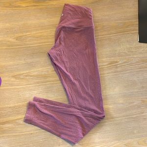 Lululemon align full length size 6 rose pink